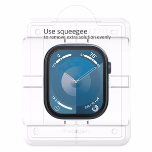 Spigen Elite Shield EZ FIT Hybrid Glass 2-PACK Apple Watch 10:lle (42MM) - läpinäkyvä