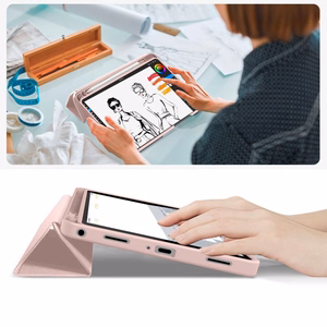 TechProtect SmartCase Pen case for Samsung Galaxy Tab A9 / A11 8.7 X110 / X115 / X133 / X135 - pink