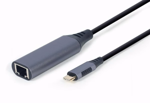 Gembird A-USB3C-LAN-01 kannettavan tietokoneen telakka/porttitoistin USB 3.2 Gen 1 (3.1 Gen 1) Type-C musta, harmaa