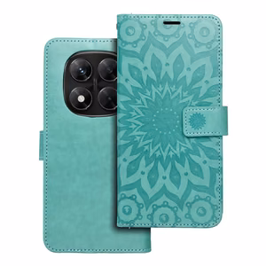 MEZZO kirjakotelo XIAOMI Redmi Note 14 PRO 5G / 14 PRO PLUS 5G:lle mandala vihreä