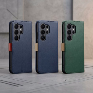 Vihreä ja kullanvärinen Split Book -läppäkotelo Motorola Moto G17 Power -puhelimelle
