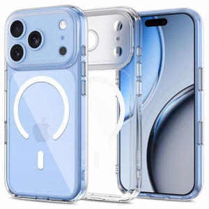 Tech-Protect MagPeak MagSafe CC -suojakuori iPhone 18 Pro / 17 Pro -malleille, läpinäkyvä