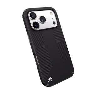 Speck Presidio2 Grip MagSafe suojakuori iPhone 17 Pro -laitteelle, Black / Slate Grey -värinen