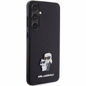 Karl Lagerfeld Saffiano KC Pin kovakuori Samsung Galaxy S24 Plus:lle - musta