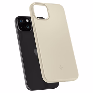 Spigen Thin Fit iPhone 15 Plus Suojakuori - Beige