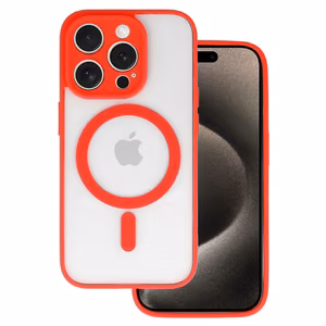 Acrylic Color MagSafe Suojakuori iPhone 12 Pro - punainen