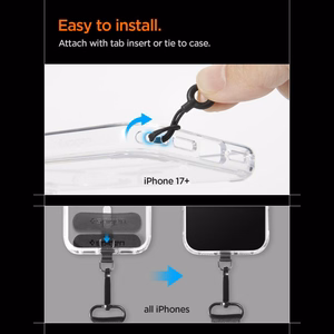 SPIGEN DA30M UNIVERSAL LANYARD STRAP CROSSBODY musta