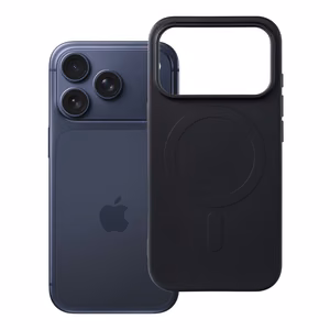 Silikoninen Mag Cover-suojakuori mallille iPhone 17 Pro / 18 Pro, MagSafe-yhteensopiva suurella kamera-aukolla – musta