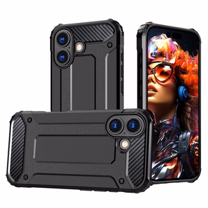 Hybrid Armor Suojakuori iPhone 17:lle - musta