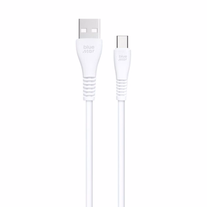 Kaapeli USB A–USB C Blue Star 2A 12W 1 m PJ-DG4-A, valkoinen
