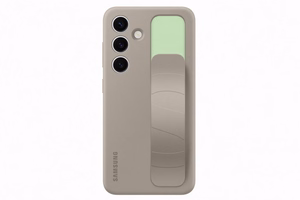 GS921CUE tukijalalla varustettu grip-suojakuori Samsung Galaxy S24, taupe