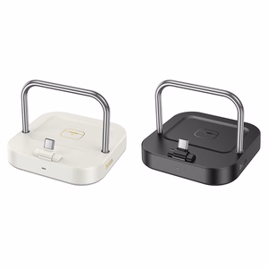 Pöytälaturi Hoco 2in1 USB-C PD QC 3A 30W + langaton lataus 5W CQ16B - musta