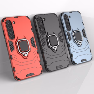 Ring Armor case for Samsung Galaxy S23 armored cover magnetic holder ring black