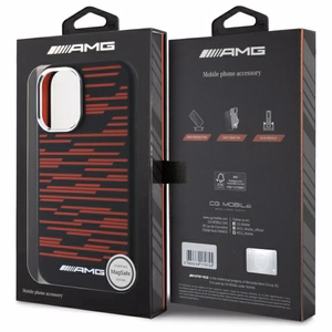 AMG Silikoninen Graphics MagSafe suojakuori iPhone 16:lle - musta
