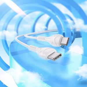 Hoco USB-C - USB-C -kaapeli PD 60W 1 m X37 valkoinen