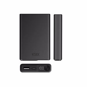 Ksix Magnetic Powerbank 10000 mAh 22,5W, musta