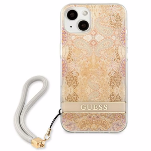Guess GUHCP13SHFLSD iPhone 13 mini 5.4" kultainen/kultainen kovakotelo Kukkahihna
