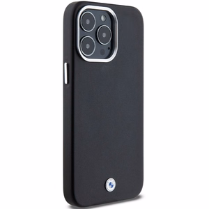 BMW Signature Wrapped Metal MagSafe Suojakuori iPhone 15 Pro Maxille - musta