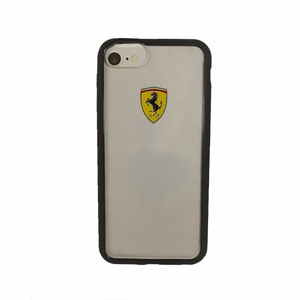 Ferrari Hardcase FEHCRFP7BK iPhone 7/8 / SE 2020 / SE 2022 läpinäkyvä/musta