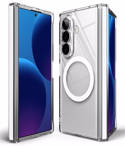 Ringke Fusion Flap Magnetic MagSafe suojakuori mallille Samsung Galaxy Z Fold 8 Ultra – läpinäkyvä
