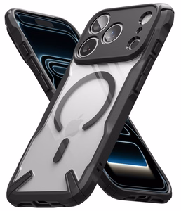 Ringke Fusion X Magnetic MagSafe suojakuori malleille iPhone 18 Pro / 17 Pro, musta