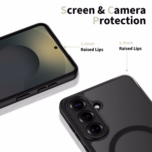 Tech-Protect BasicMag MagSafe Suojakuori Samsung Galaxy S26:lle läpinäkyvä musta