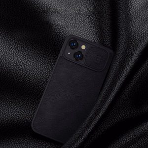 Kotelo Nillkin Qin Pro Nahka Apple iPhone 14 Plus sininen