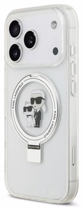 Case Karl Lagerfeld Ringstand Karl and Choupette MagSafe Apple iPhone 17 Pro Max