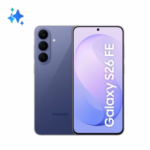 Samsung Galaxy S26 FE älypuhelin 17 cm (6.7"), Dual SIM, Android 17, 5G, USB Type-C, 128 GB, 4900 mAh mustikka