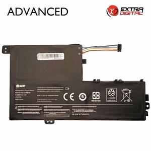 Kannettavan tietokoneen akku LENOVO L15M3PB0, 3400 mAh, Extra Digital Advanced