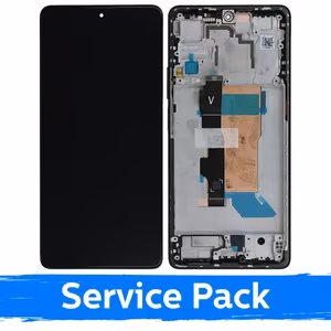 LCD-näyttö, yhteensopiva Xiaomi Poco F5 5G kanssa, kehyksellä / musta / (Service Pack)