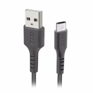 SBS LTHL200 USB-A - Micro-USB Kaapeli 1m - musta