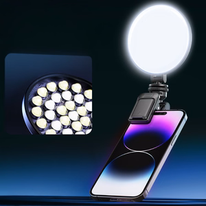 Blavec Selfie Ring lamppu Aura Mini LED P-60 pidike (LPP60-KLB) musta
