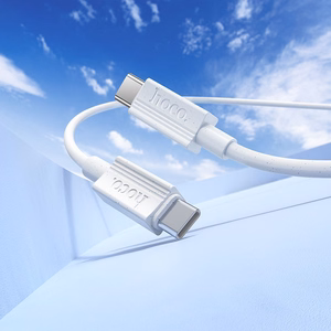 Kaapeli USB-C - USB-C Hoco 3A 60W 1 m X107 valkoinen