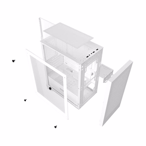 Darkflash M305 computer case without fans (White)