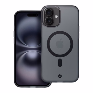 Suojakuori iPhone 16 PLUS:lle Forcell F-Protect Levels Dual Layer 4D MagSafe-yhteensopiva Military Drop-Test smoky black