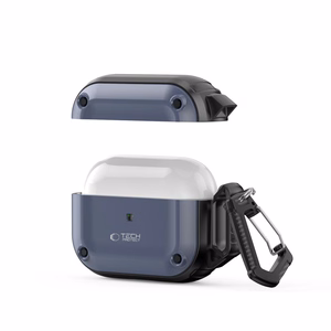 Tech-Protect Rough Hook Suojakuori karabiinilla Apple AirPods Pro 1 / 2:lle - sininen