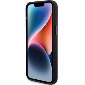 Karl Lagerfeld Silikoninen Choupette Metal Pin Suojakuori iPhone 15 Pro Maxille - musta