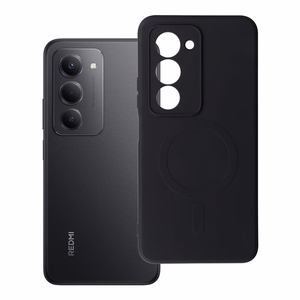Silikoninen Mag Cover Xiaomi Redmi 15 4G / 5G (171,1mm):lle MagSafe-yhteensopiva musta