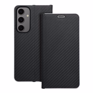 Läppäsuojakuori Samsung S24 FE:lle Luna Book Carbon musta