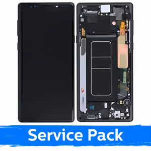 LCD Display Compatible With Samsung N960 Note 9 With Frame / Midnight Black / (Service Pack)