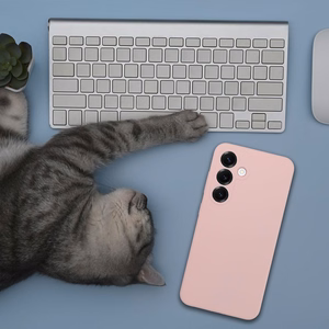 Silikoninen Suojakuori Samsung A57 5G:lle 2mm hiekkavaaleanpunainen