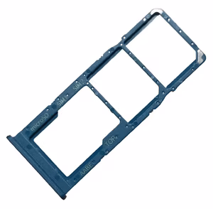 SIM-kortin pidike Samsung A125 A12/A127 A12S sininen alkuperäinen (service pack)