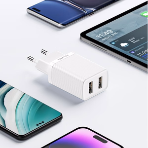 Laturi Awei C15-EU 10W 2xUSB-A valkoinen