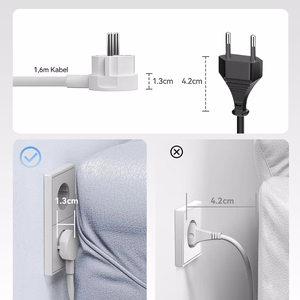 Orico PDC25 25W 6in1 jatkojohto 2x AC + 2x USB-A + 2x USB-C - valkoinen