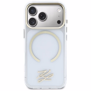 Karl Lagerfeld IML KL Script Logo MagSafe Suojakuori iPhone 17 Pro Maxille - Läpinäkyvä
