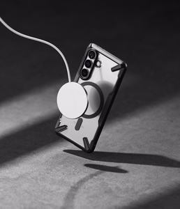 Ringke Fusion X Magneettinen MagSafe Suojakuori Samsung Galaxy S26:lle - Läpinäkyvä musta