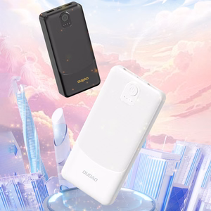 Dudao K10 10000mAh 2.4A varavirtalähde, 2 × USB-A-liitäntää – valkoinen