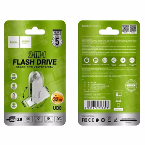 HOCO USB-muistitikku USB A + USB C UD8 32GB USB3.0 + USB C