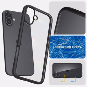 Spigen Ultra Hybrid Suojakuori iPhone 16 6,1 mattamusta